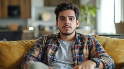 Cool Guy Sitting on Couch