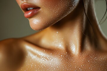 Fototapeta premium Youthful Portraits with Golden Glow and Unfocused Backgrounds.