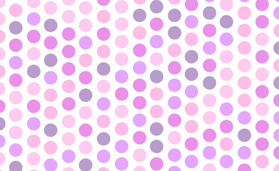 White polka dot on prink abstract background illustration