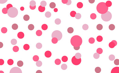  Flying confetti circle, Celebrate color circle vector confetti background, Pink pattern with hearts