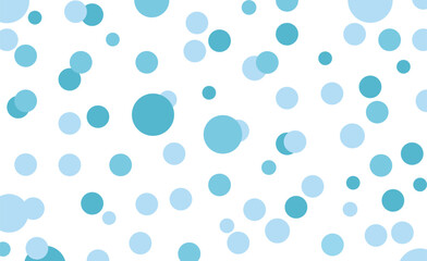 Seamless pattern with hearts and bubbles, background with circles