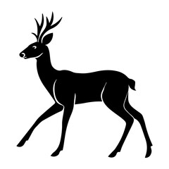 Deer Silhouette Vector Illustration