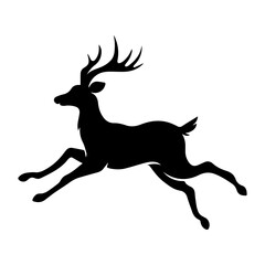 Deer Silhouette Vector Illustration