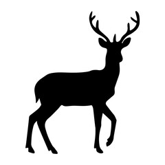 Deer Silhouette Vector Illustration