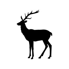 Deer Silhouette Vector Illustration