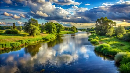 river in the mountains