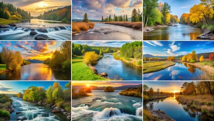 river in the mountains