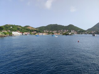 scenic bay of Terre De Haut, Les Saintes, Guadeloupe archipelago. Travel destination in french antilles