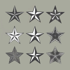 Fototapeta premium Creative star Victor collection