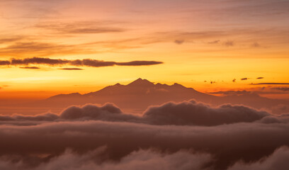 sunrise over the mountains
