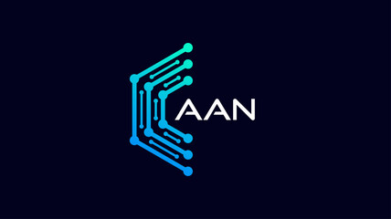 AAN infinity initial letter logo icon design vector. simple letter.. AAN  color vector logo concept. AAN  logo vector ,infinity.
