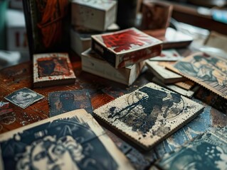 Naklejka premium Vintage Prints: A Collection of Religious Art