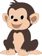 Monkay Animal Cute Illustration