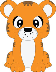 Tiger Animal Cute Illustration