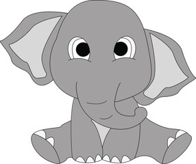 Elephant Animal Cute Illustration