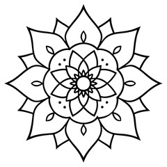 Mandala Silhouette vector