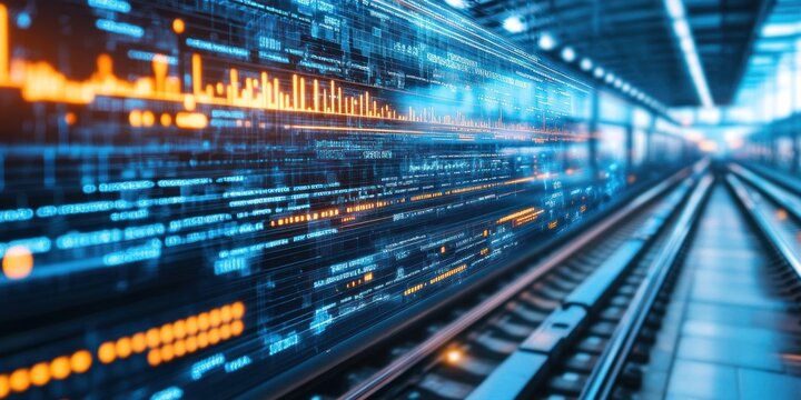 Virtual panel controlling AI-driven railway systems and networks