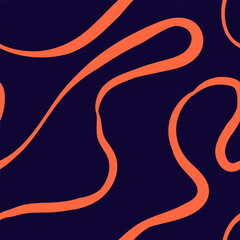 Obraz premium Seamless abstract pattern with squiggles and scribbles. Weaved curved lines. Chaotic ink scribbles decorative texture. Messy doodles, wavy and curly lines.