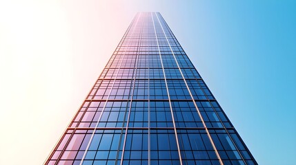 Fototapeta premium Modern Glass Skyscraper Building