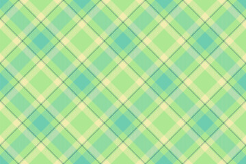 Isolation tartan background texture, spanish pattern check plaid. Stage seamless fabric textile vector in green and teal colors.