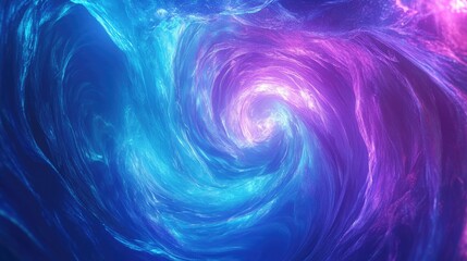 Naklejka premium Vibrant Neon Swirls: Futuristic 3D Rendering of Colorful Energy Flow