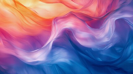 Beautiful Abstract Art with Fluid Brushstrokes and Soft Illuminating Light