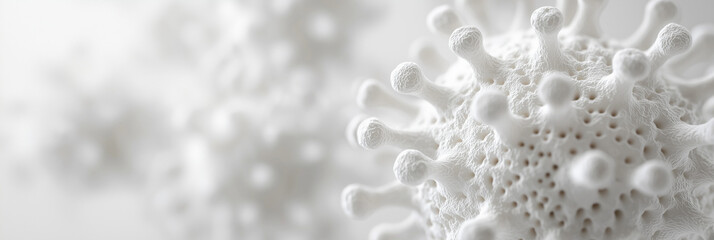 Fototapeta premium Microscopic Virus Close Up for Medical and Pandemic Concepts