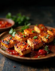 Paneer Tikka skewers