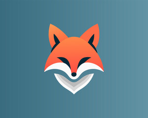 Obraz premium Colorful fox logo design icon symbol vector illustration