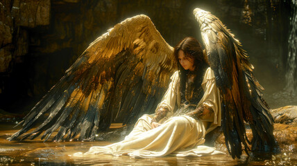 Female fallen angel, sinner expelled from heaven