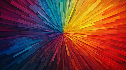 Vibrant Circular Color Gradient Burst: Abstract Art for Modern Design