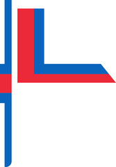Faroe Island Flag Crisp Icon