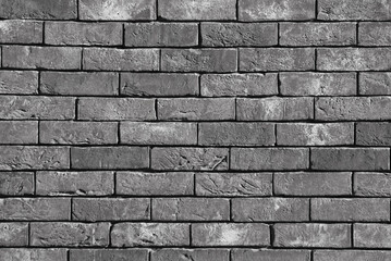 wall of decorative grey brick close-up