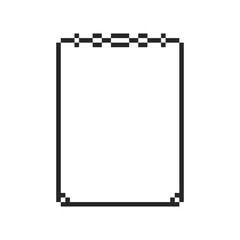 border frame rectangle pixel art