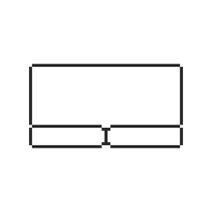 border frame rectangle pixel art