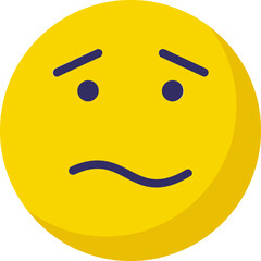 Emoticon Emoji vector Icon with isolated background 