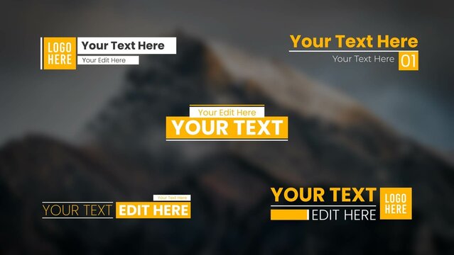 Minimal Clean Lower Third