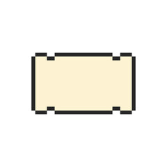 border frame rectangle pixel art