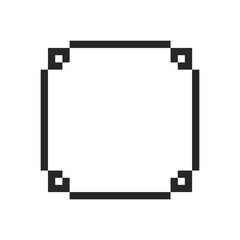 border frame rectangle pixel art