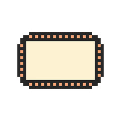 border frame rectangle pixel art