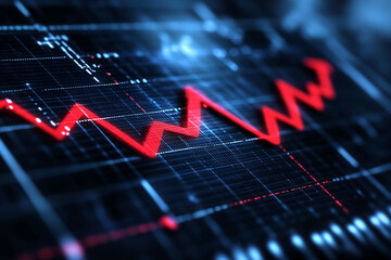 Fototapeta premium stock market graph