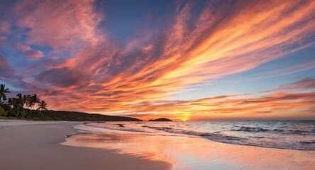 sunset over the seasunset over the sea