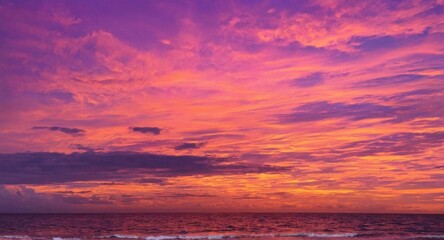 sunset on the beach