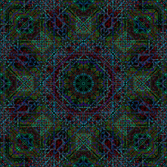 Symmetry and reflection, mandala.. Colorful pattern. Festive decoration. Abstract background.