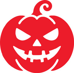 Halloween pumpkins scary face cartoon vector isolated .Jack o'lantern's