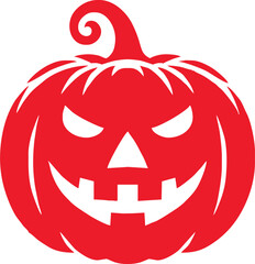Halloween pumpkins scary face cartoon vector isolated .Jack o'lantern's