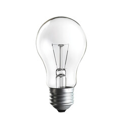 Light bulb on white isolated background.