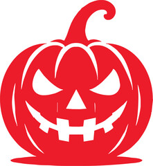 Halloween pumpkins scary face cartoon vector isolated .Jack o'lantern's