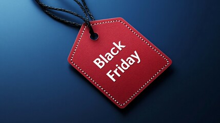 modern black friday sale tag design, text "Black Friday" in the center 