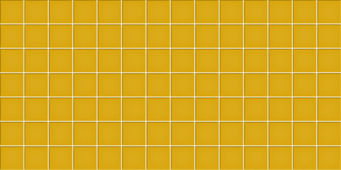 Yellow ceramic tile wall texture background vector illustration